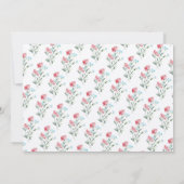 Invitation Partie d'engagement Rustique Floral Watercolor (Dos)