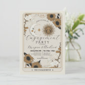 Invitation Partie d'engagement Sun Moon Aligner Couples Tarot (Debout devant)