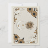 Invitation Partie d'engagement Sun Moon Aligner Couples Tarot (Dos)