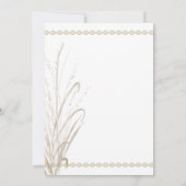 Invitation Partie d'engagement sur l'herbe sauvage naturelle (Dos)