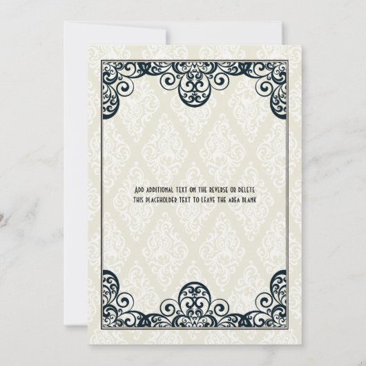 Invitation Partie des années 1920 d'art déco (Dos)