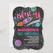 Invitation Partie d'espace extra-atmosphérique d'invitation (Devant)