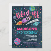 Invitation Partie d'espace extra-atmosphérique d'invitation (Devant)