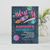 Invitation Partie d'espace extra-atmosphérique d'invitation (Debout devant)