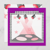 INVITATION PARTIE D'EXPOSITION DE TALENT DE KARAOKE (Devant / Derrière)