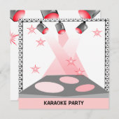 INVITATION PARTIE D'EXPOSITION DE TALENT DE KARAOKE (Devant / Derrière)