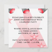 INVITATION PARTIE D'EXPOSITION DE TALENT DE KARAOKE (Dos)