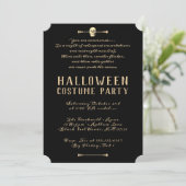 Invitation Partie d'Halloween pour adultes du crâne éffrayant (Debout devant)