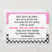 Invitation Partie d'houblon de chaussette (Dos)