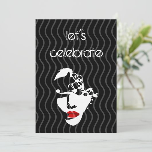 Invitation partie d'invitation d'anniversaire (Debout devant)