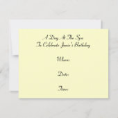 Invitation Partie d'invitation de relaxation de retraite de (Dos)