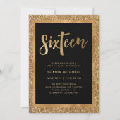 Invitation Partie du bonbon 16 aux parties scintillantes | (Devant)