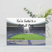 Invitation Partie du football (Debout devant)