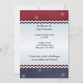 Invitation Partie du jour de vétéran patriotique (Dos)