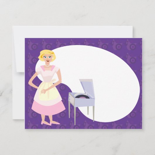 Invitation Partie du lecteur d'enregistrement (Dos)