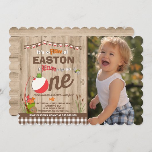 Invitation Partie du l'O-Poisson-Allié un d'invitation (Devant / Derrière)