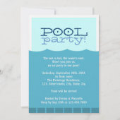 Invitation Partie du pool (Devant)