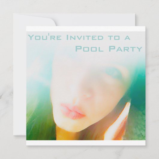 Invitation Partie du pool (Devant)