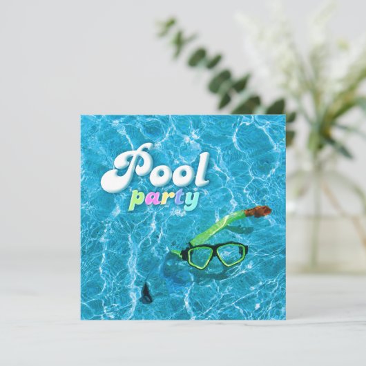 Invitation Partie du pool (Debout devant)