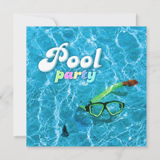 Invitation Partie du pool (Devant)