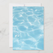 Invitation Partie du pool | Nage Anniversaire (Dos)