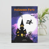 Invitation Partie effrayante hantée de Halloween de Chambre (Debout devant)