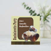 Invitation Partie équestre de bachelorette de cheval (Debout devant)