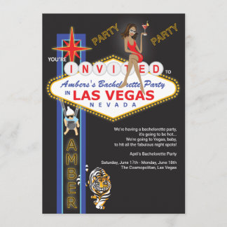 Invitation Partie faite sur commande de Las Vegas