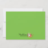 Invitation Partie faite sur commande de Paintball de floc (Dos)