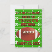 Invitation Partie faite sur commande du football (Devant)