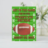 Invitation Partie faite sur commande du football (Debout devant)