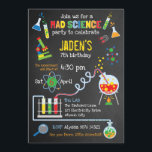Invitation Partie folle neutre de la Science de genre<br><div class="desc">Partie folle neutre de la science de genre lumineux. Partie d'amusement complètement d'excitation et d'expériences !</div>