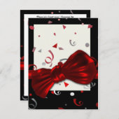 Invitation Partie formelle de bal d'étudiants élégant (Devant / Derrière)