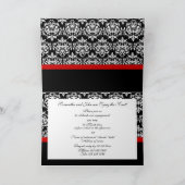 Invitation Partie formelle de damassé COUTUME de "toute (Intérieur)