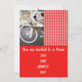 Invitation Partie française mignonne de guingan de style de (Devant)