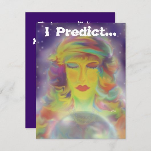 Invitation Partie gitane de Halloween de prévision (Devant / Derrière)