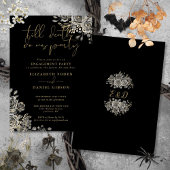 Invitation Partie Gothique Black And Gold