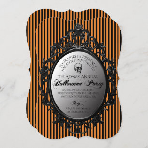 Invitation Partie gothique de Halloween de miroir