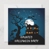 Invitation Partie hantée de Halloween de Chambre (Dos)