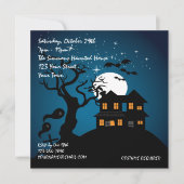 Invitation Partie hantée de Halloween de Chambre (Devant)