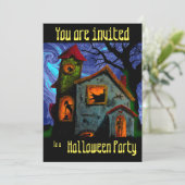 Invitation PARTIE HANTÉE de HALLOWEEN de MAISON par (Debout devant)