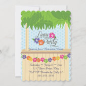 Invitation Partie hawaïenne de Luau (Devant)