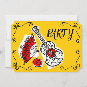 Invitation Partie horizontale de Souvenirs Corners en Espagne