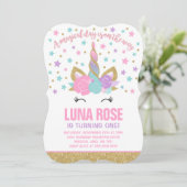 Invitation Partie magique de licorne d'invitation (Debout devant)