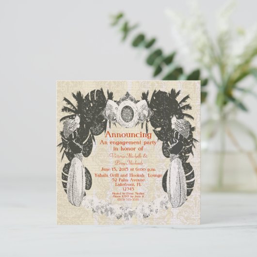 Invitation Partie maure faite sur commande de salon de (Debout devant)