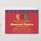 Invitation Partie mexicaine de fiesta (Devant)