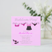 Invitation Partie mignonne de Bachelorette (Debout devant)