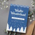 Invitation Partie Minimaliste Winter Wonderland<br><div class="desc">Nos invitations illustrées offrent un départ captivant par rapport aux modèles traditionnels et ordinaires. Ce qui distingue nos produits est leur style illustré unique et enchanteur. Au lieu d'invitations conventionnelles et simples,  nous insufflons à chaque pièce de l'art et de l'imagination,  transformant votre faire-part d'événement en une oeuvre d'art.</div>