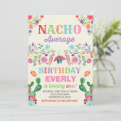 Invitation Partie moyenne de ęr d'anniversaire de fiesta (Debout devant)