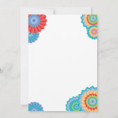 Invitation Partie moyenne de ęr d'anniversaire de fiesta (Dos)